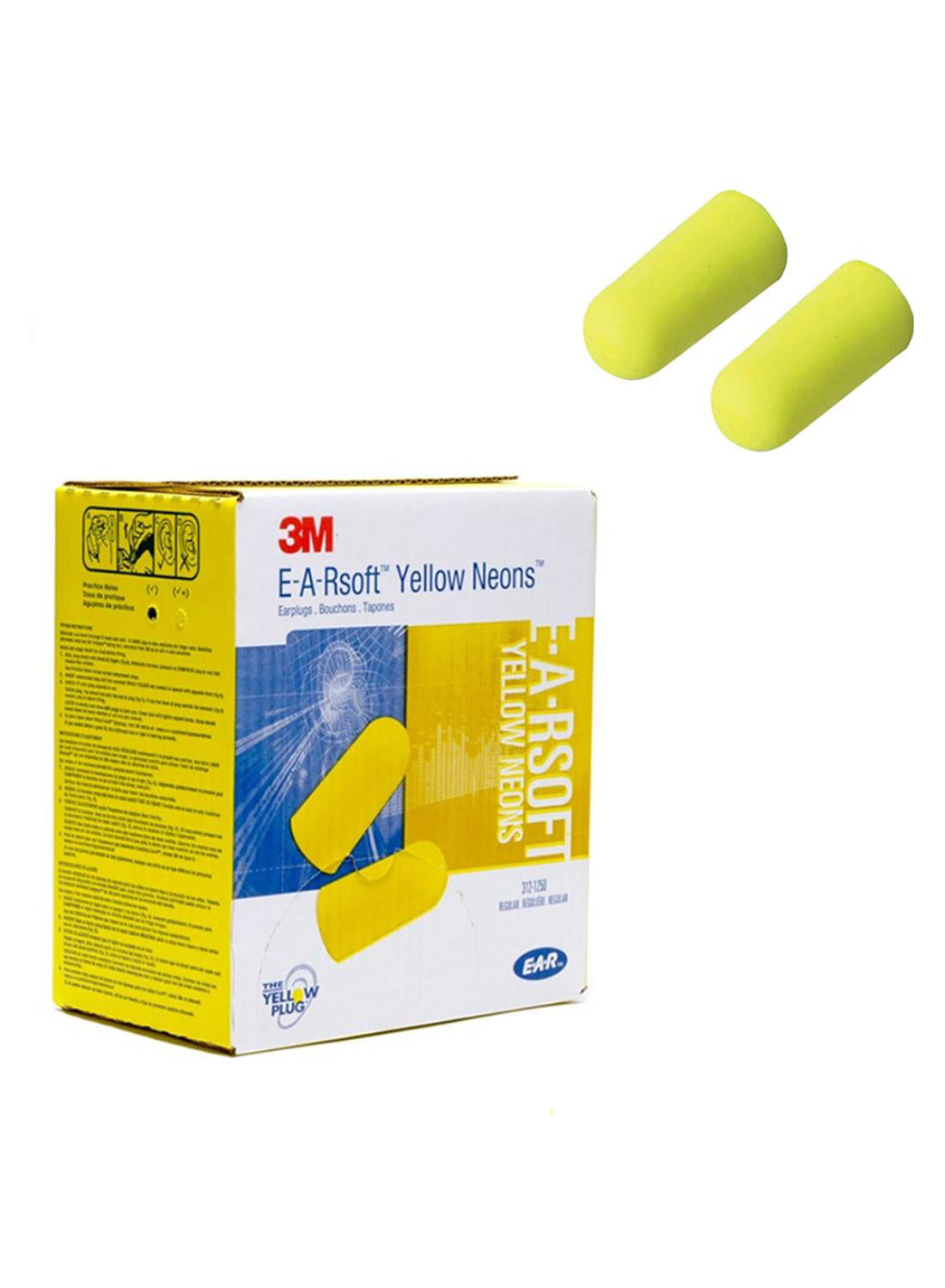 Box 250 paar 3M™ E-A-Rsoft Yellow Neons Oordoppen  ES-01-001